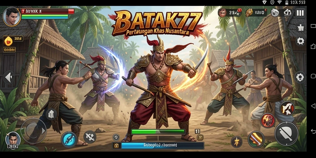 Tangkapan layar <strong>BATIK77</strong> menampilkan aksi pertarungan yang seru dan mendebarkan.