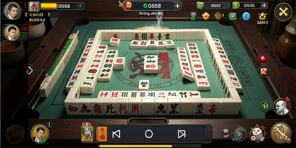 Tampilan gameplay Mahjong yang seru dan menantang di G668.