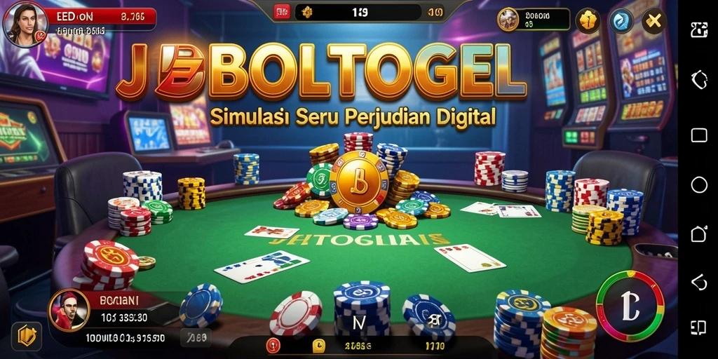 Tampilan gameplay seru dari JEBOLTOGEL yang menampilkan simulasi perjudian.