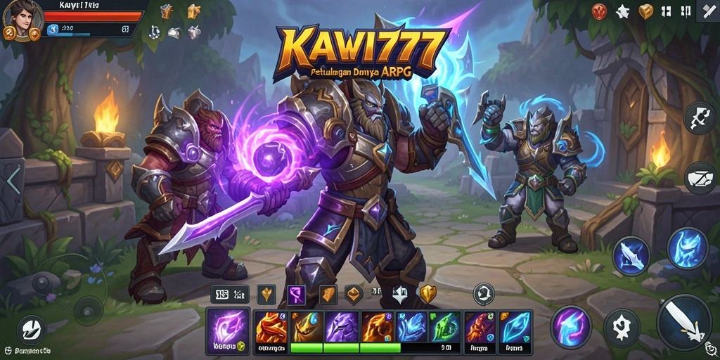 Tampilan aksion seru dalam KAWI777 dengan karakter yang berinteraksi dinamis.
