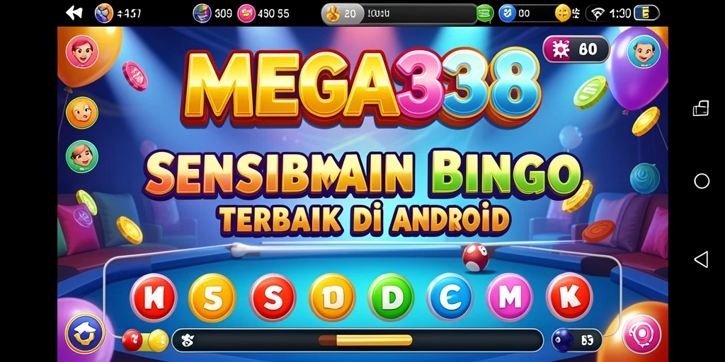 Tampilan gameplay MEGA338 yang menarik dan interaktif saat bermain Bingo.