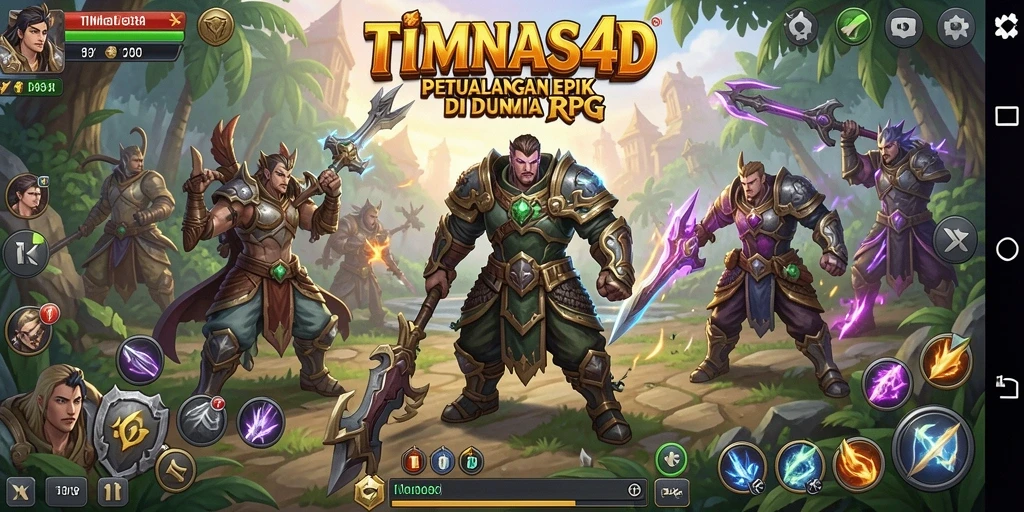 Tangkapan layar gameplay TIMNAS4D menampilkan aksi mendebarkan dalam RPG.