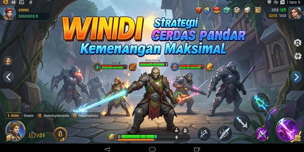 Screenshot gameplay WINIDN menunjukkan aksi strategis yang mendebarkan.